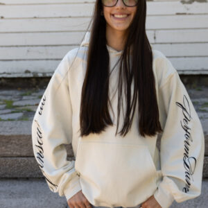 Hoodie blanc crème adulte